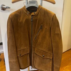 Belstaff Men's Tan Suede Field Jacket